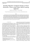 Teaching Magnetic Component Design in Power Electronics Course