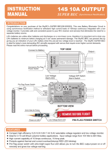 10A 14S BEC Instruction Manual