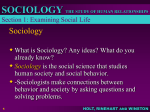 CHAPTER 1 The Sociological Point of View
