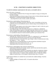 SC151 - CHAPTER 9 LEARNING OBJECTIVES
