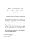 Voting in Collective Stopping Games P. Jean–Jacques Herings and Arkadi Predtetchinski