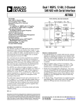 Dual 1 MSPS, 12-Bit, 2-Channel SAR ADC with Serial Interface AD7866