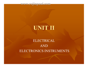 measuring instruments