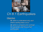 Ch 8.1 Earthquakes - LWC Earth Science