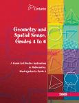 Geometry and Spatial Sense, Grades 4 to 6