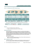 Lab 2.3.1 Configuring the OSPF Routing Process Objective