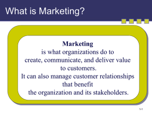 What is Marketing?