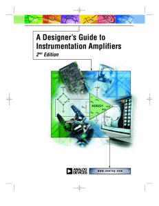 A Designer`s Guide to Instrumentation Amplifiers