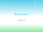 B2 Revision - Tonypandy Community College