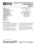 Craft Port™ Tiny RS-232 Transceiver for Portable Applications  ADM101E