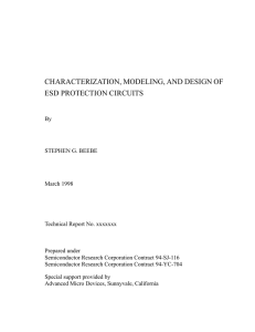 characterization, modeling, and design of esd