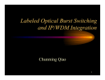 Labeled Optical Burst Switching and IP/WDM Integration Chunming Qiao 1