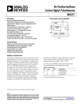 64-Position Up/Down Control Digital Potentiometer AD5227