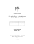 Information System Design Laboratory Laboratory Manual Third Year - Information Technology