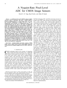 A Nyquist-Rate Pixel-Level ADC for CMOS Image Sensors