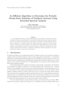 An Efficient Algorithm to Determine the Periodic Steady