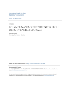 polymer nano-dielectrics for high density energy storage