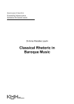 Classical Rhetoric in Baroque Music - KMH-DiVA