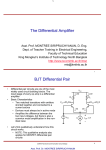The Differential Amplifier BJT Differential Pair