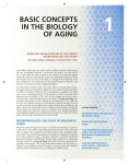 Chapter 1. Basic Concepts in the Biology of Aging