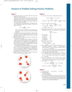 Answers to Problem-Solving Practice Problems