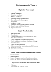 Electromagnetic Theory Chapter One: Vector analysis