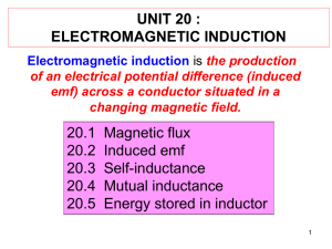 20.2 INDUCED EMF