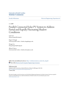 Parallel-Connected Solar PV System to Address Partial and Rapidly