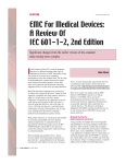 EMC For Medical Devices: A Review Of IEC 601-1