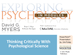History and Scope of Psychology