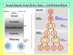 Second Semester Exam Review Topics – Genetics/Inheritance