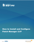 How to Install and Configure Patch Manager 2.0?
