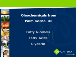 Oleochemicals from Palm Kernel Oil