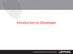 Introduction to JDeveloper