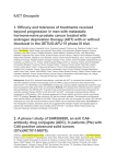 IUCT Oncopole 1. Efficacy and tolerance of treatments received