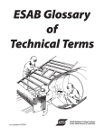 ESAB Glossary of Technical Terms