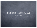 CSC242: Intro to AI Lecture 22