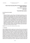 Public Private Partnership (PPP) and Social Service Reform in Nigeria: 1999-2007