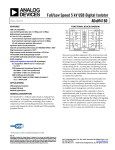 Full/Low Speed 5 kV USB Digital Isolator ADuM4160 Data Sheet FEATURES