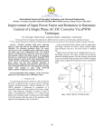 Improvement of Input Power Factor and Reduction in