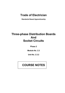 Three-Phase Distribution Board