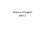History of English part 2