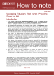 How to note: Managing fiduciary risk when providing