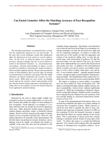 Can Facial Cosmetics Affect the Matching Accuracy of Face