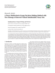 Research Article A Fuzzy Multicriteria Group Decision-Making Method with