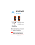 Agilent U1251B and U1252B Handheld Digital Multimeter Quick