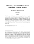 Estimating a Structural Model of Herd Behavior in Financial Markets