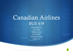 Canadian Airlines (AC and Westjet)