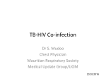 TB‐HIV Co‐infection Dr S. Mudoo Chest Physician Mauritian Respiratory Society