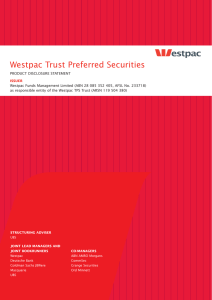 Westpac Trust Preferred Securities
